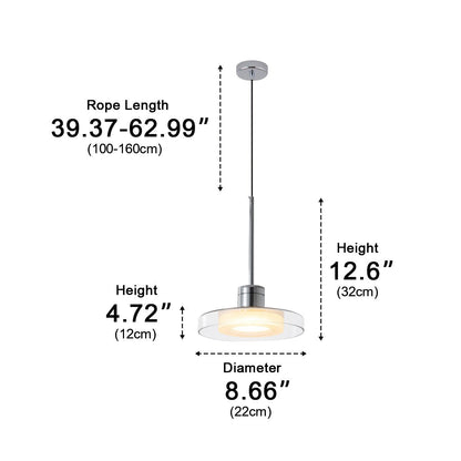 Modern Minimalist Glass Indoor Bar Pendant Lights