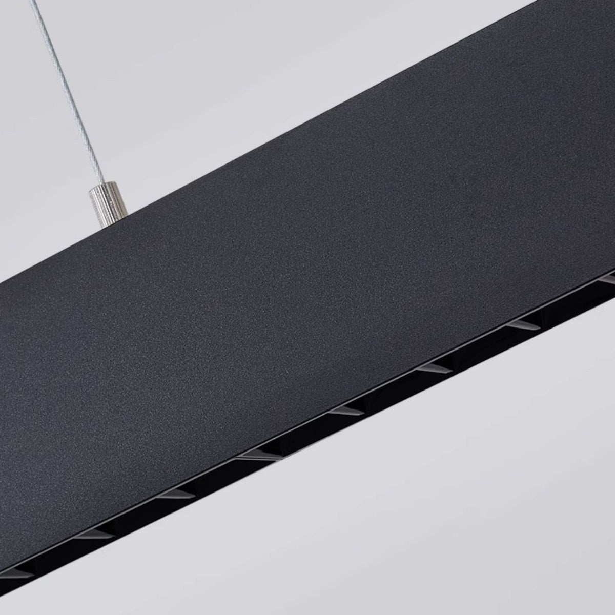 Modern Minimalist Grille LED Long Strip Office Pendant Lights