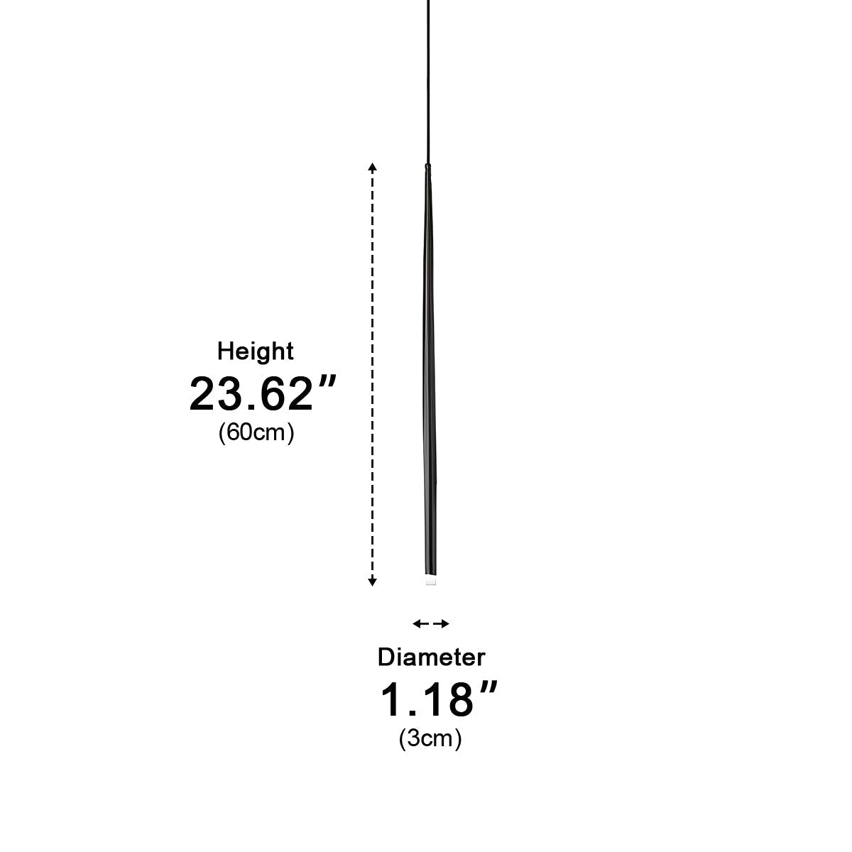 Modern Minimalist Linear Long Strip Bar LED Pendant Lights