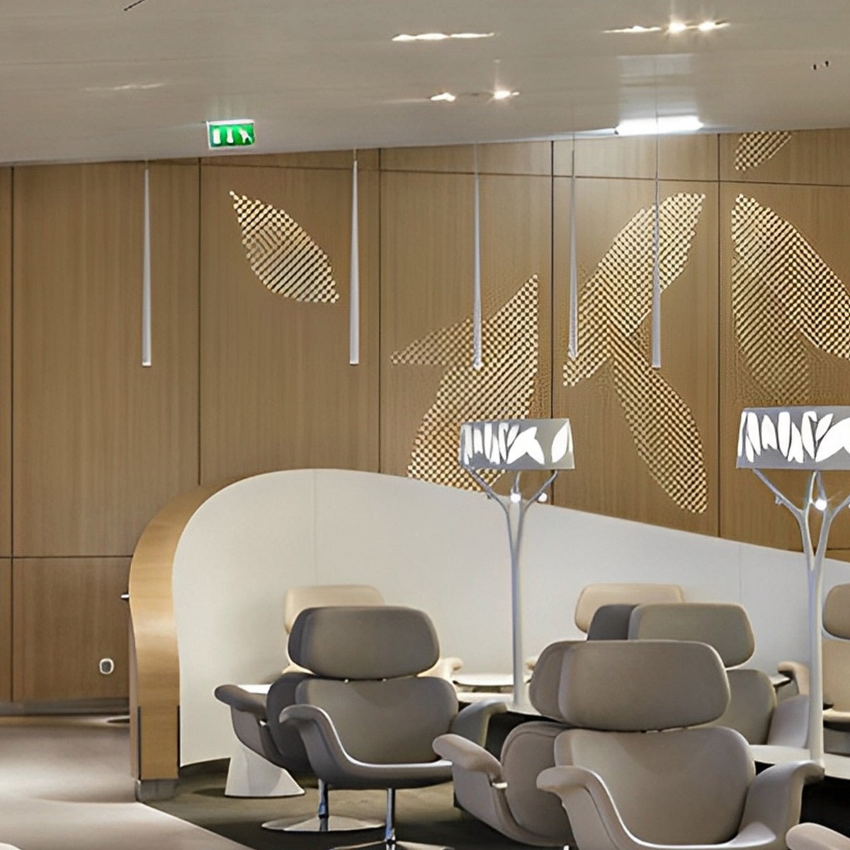 Modern Minimalist Linear Long Strip Bar LED Pendant Lights