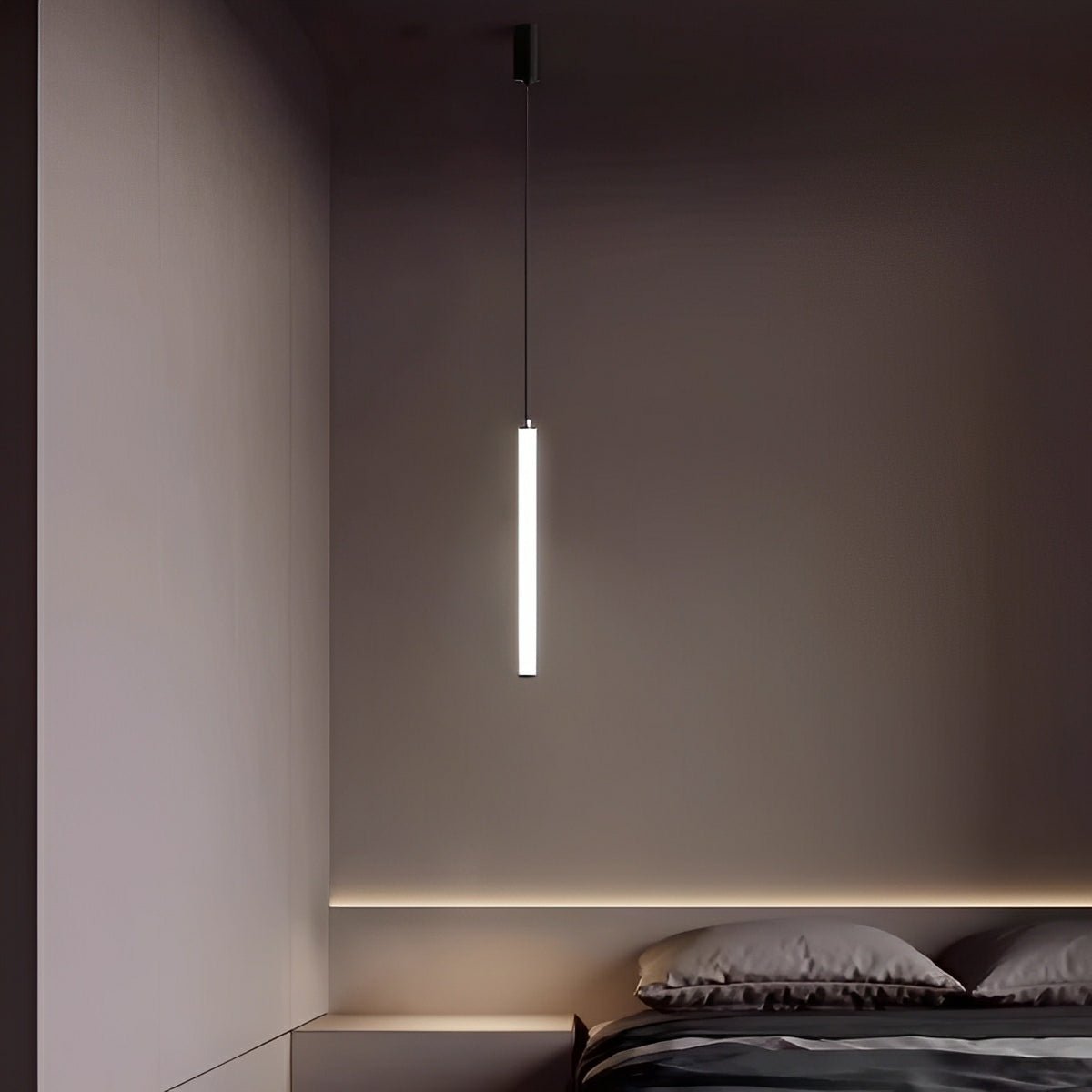 Modern Minimalist Long Strip LED Stairs Staircase Chandeliers