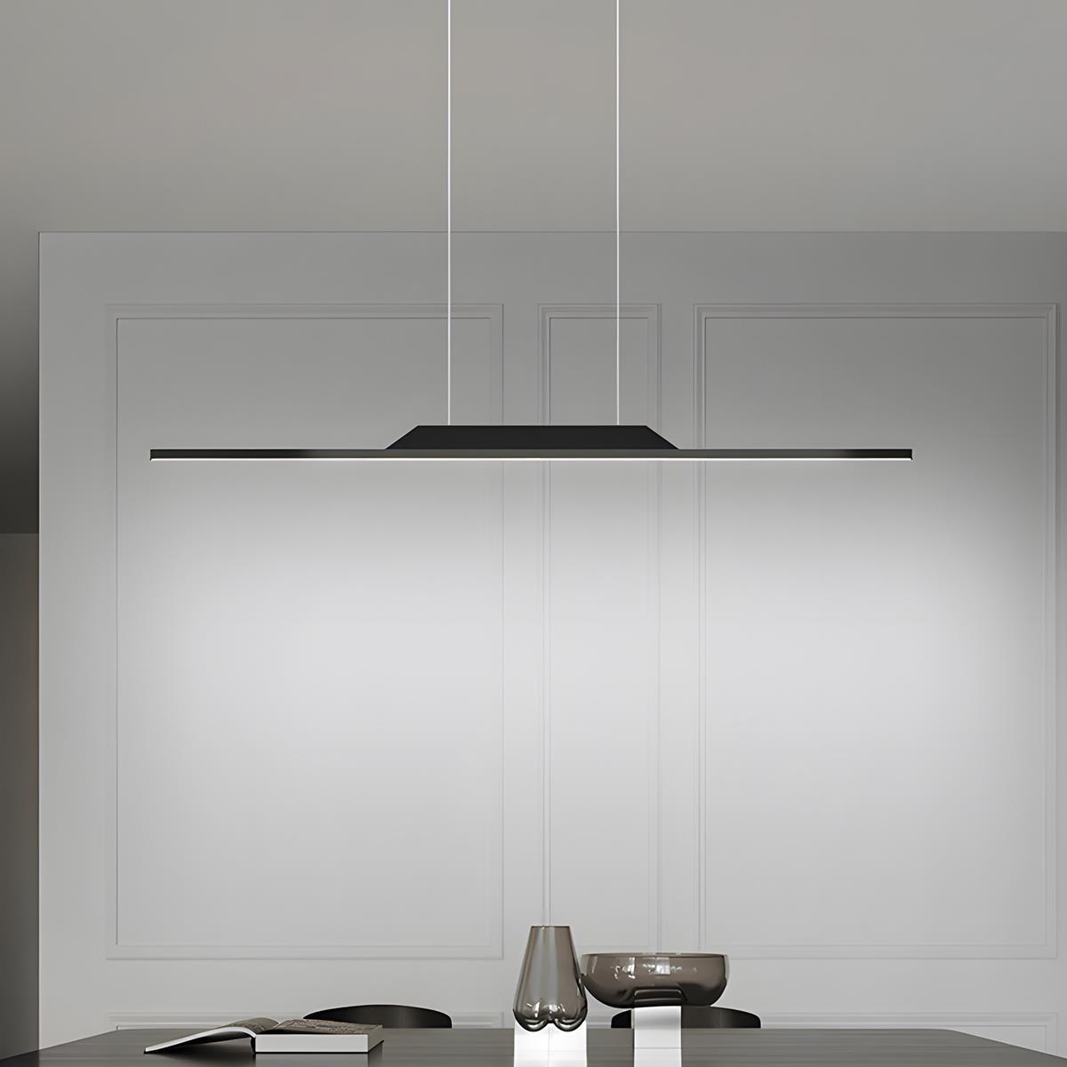 Modern Minimalist Long Strip Light LED Pendant Lights