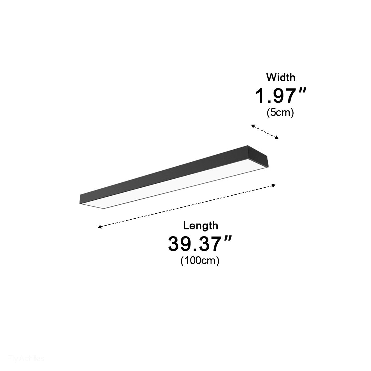 Modern Minimalist Long Strip Office Suspended Pendant Lights
