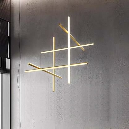 Modern Minimalist LOS Coordinates Geometric Linear LED Pendant Lights
