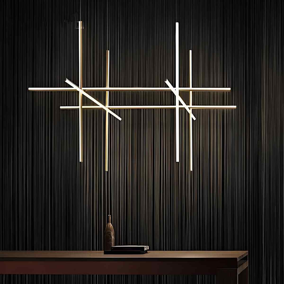 Modern Minimalist LOS Coordinates Geometric Linear LED Pendant Lights