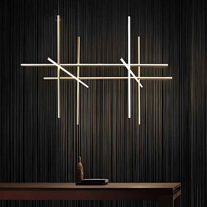 Modern Minimalist LOS Coordinates Geometric Linear LED Pendant Lights