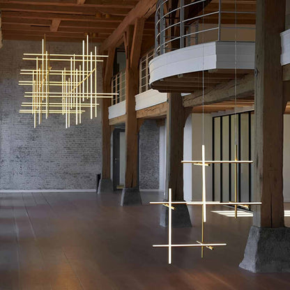 Modern Minimalist LOS Coordinates Geometric Linear LED Pendant Lights