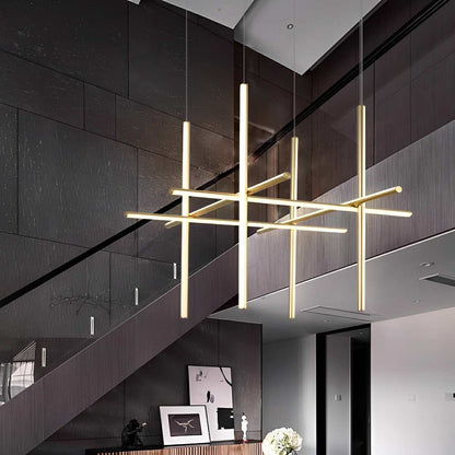 Modern Minimalist LOS Coordinates Geometric Linear LED Pendant Lights