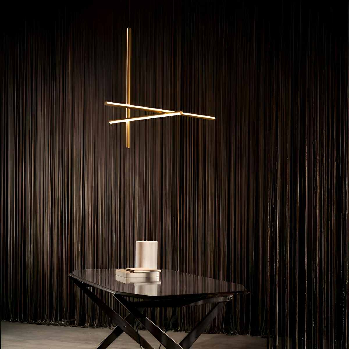 Modern Minimalist LOS Coordinates Geometric Linear LED Pendant Lights