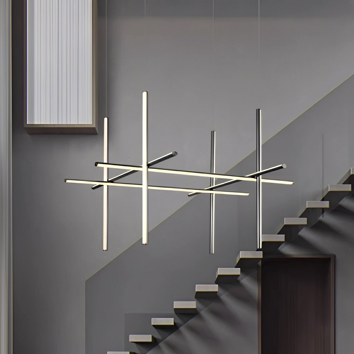 Modern Minimalist LOS Coordinates Geometric Linear LED Pendant Lights