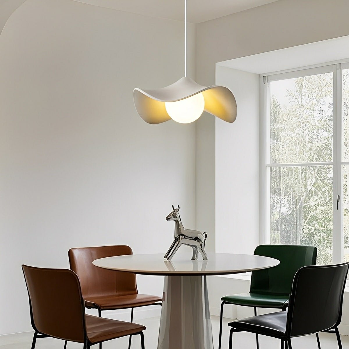 Modern Minimalist Lotus Leaf Concrete LED Pendant Lights