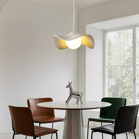 Modern Minimalist Lotus Leaf Concrete LED Pendant Lights
