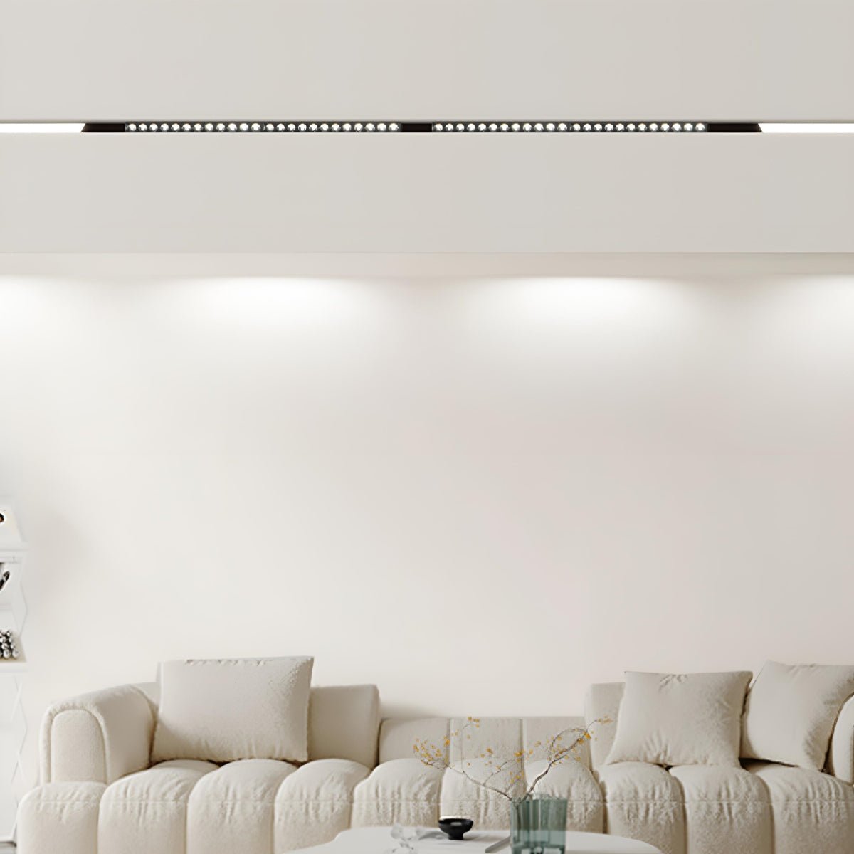 Modern Minimalist Mainless Lighting Magnetic DIY Track LED Recessed Ceiling Light