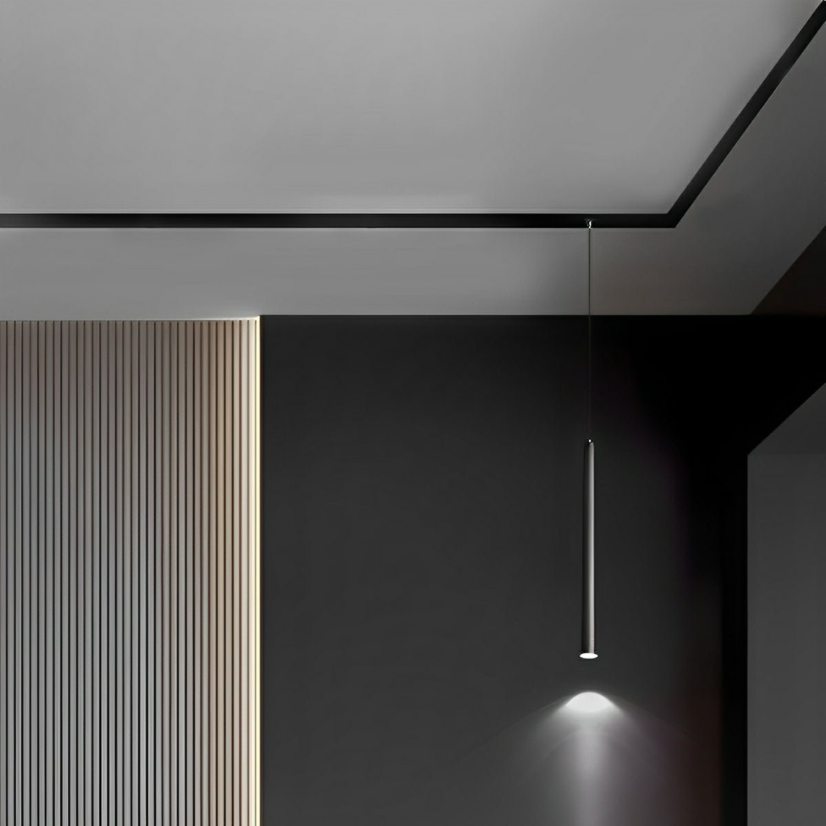 Modern Minimalist Mainless Lighting Magnetic DIY Track LED Recessed Ceiling Light