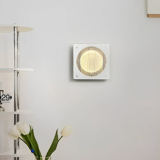 Modern Minimalist Oval LED Wall Sconce Stainless Steel Cage Wall Light