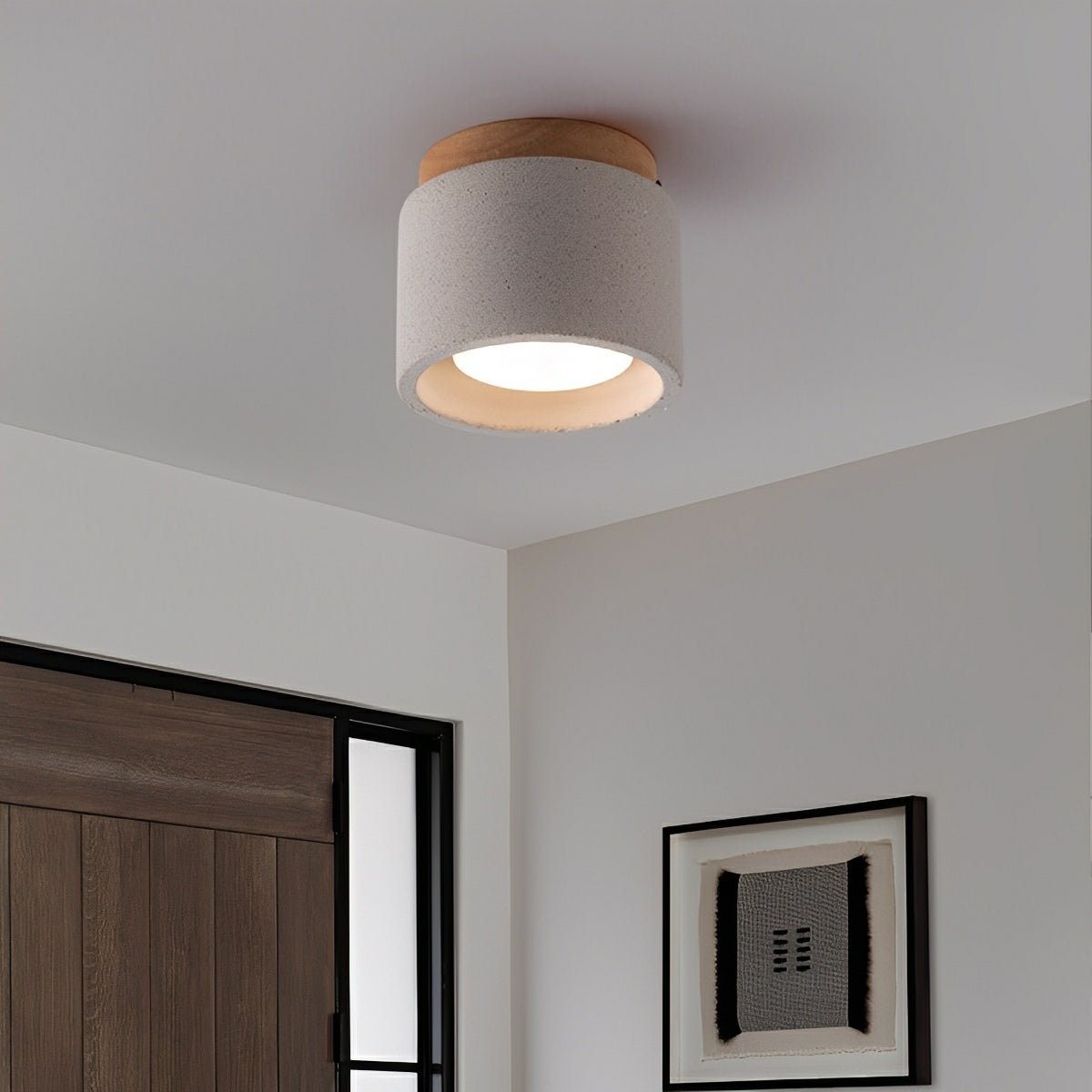 Modern Minimalist Round Concrete LED Ceiling Lights