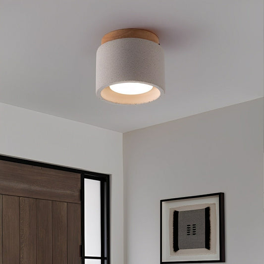 Modern Minimalist Round Concrete LED Ceiling Lights