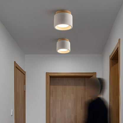 Modern Minimalist Round Concrete LED Ceiling Lights