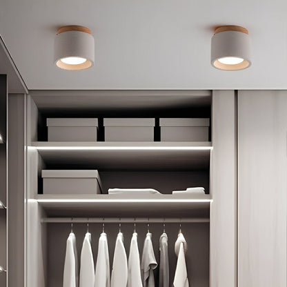 Modern Minimalist Round Concrete LED Ceiling Lights