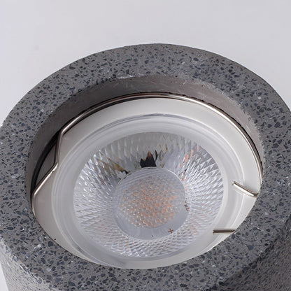 Modern Minimalist Round Concrete LED Ceiling Lights Mainless Lighting