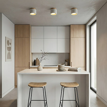 Modern Minimalist Round Concrete LED Ceiling Lights