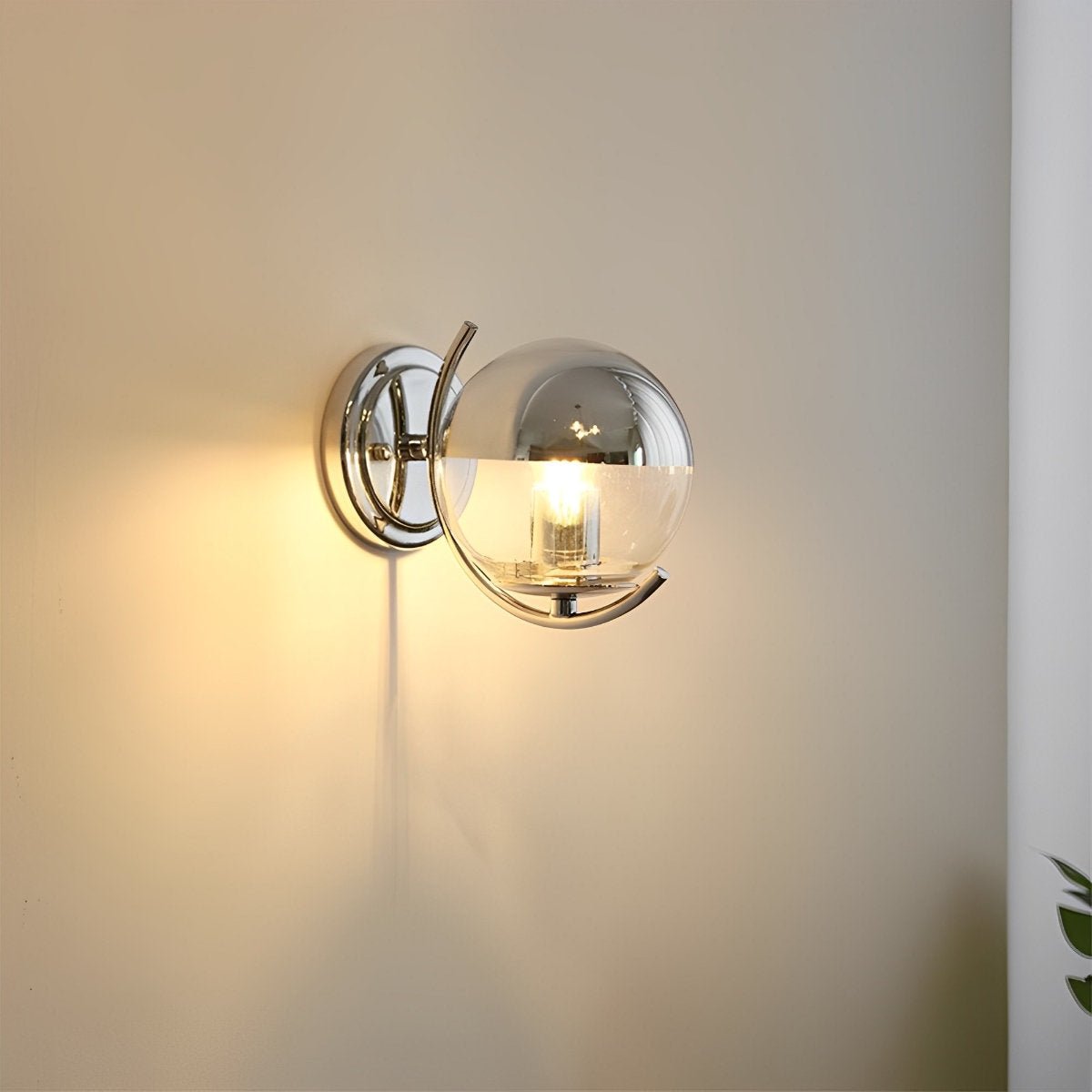 Modern Minimalist Space age Silver Wall Sconces Lights