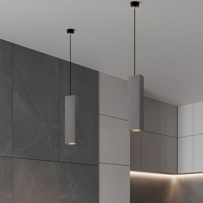 Modern Minimalist Square Concrete LED Pendant Lights