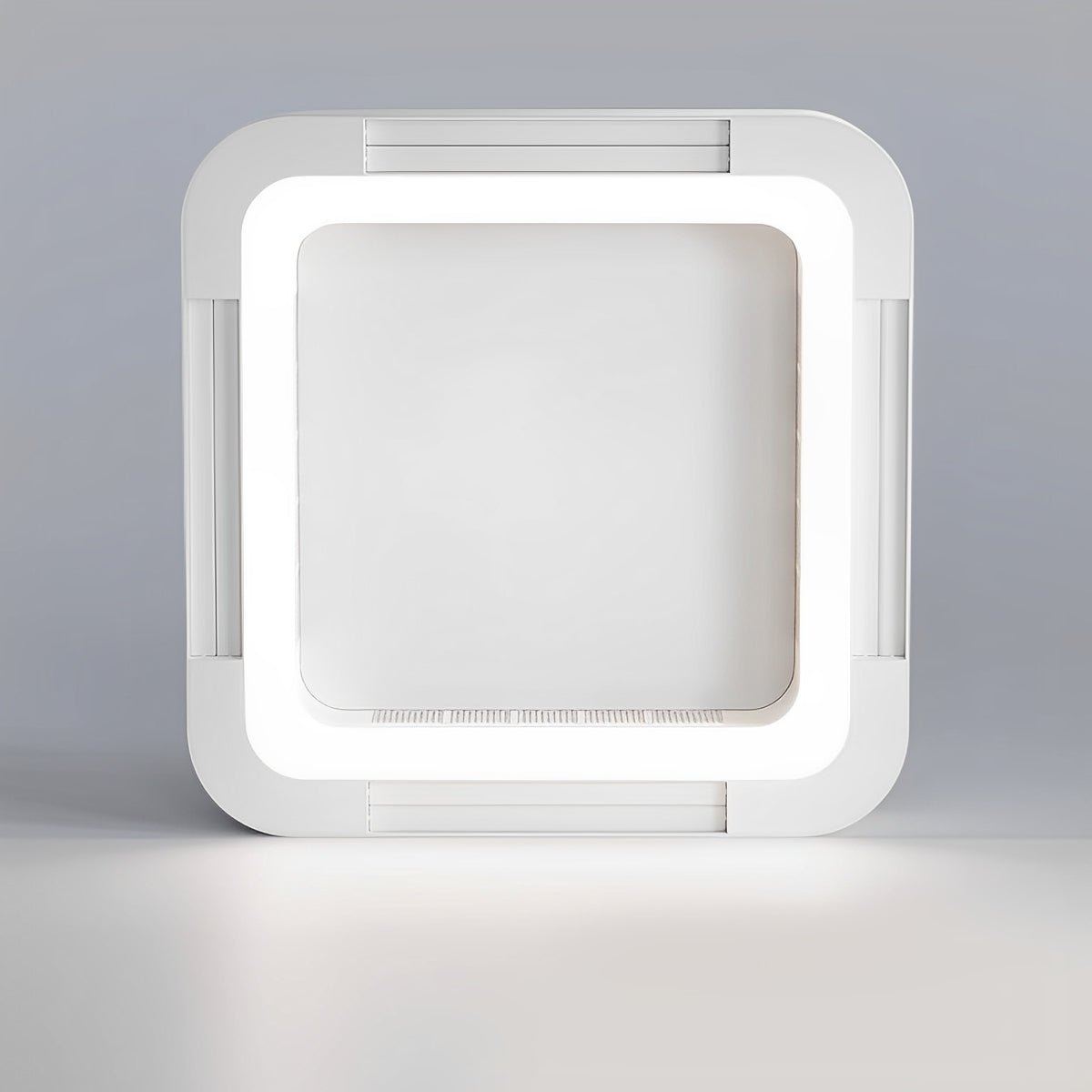 Modern Minimalist Square Mainless Lighting LED Indoor Pendant Fan Lights