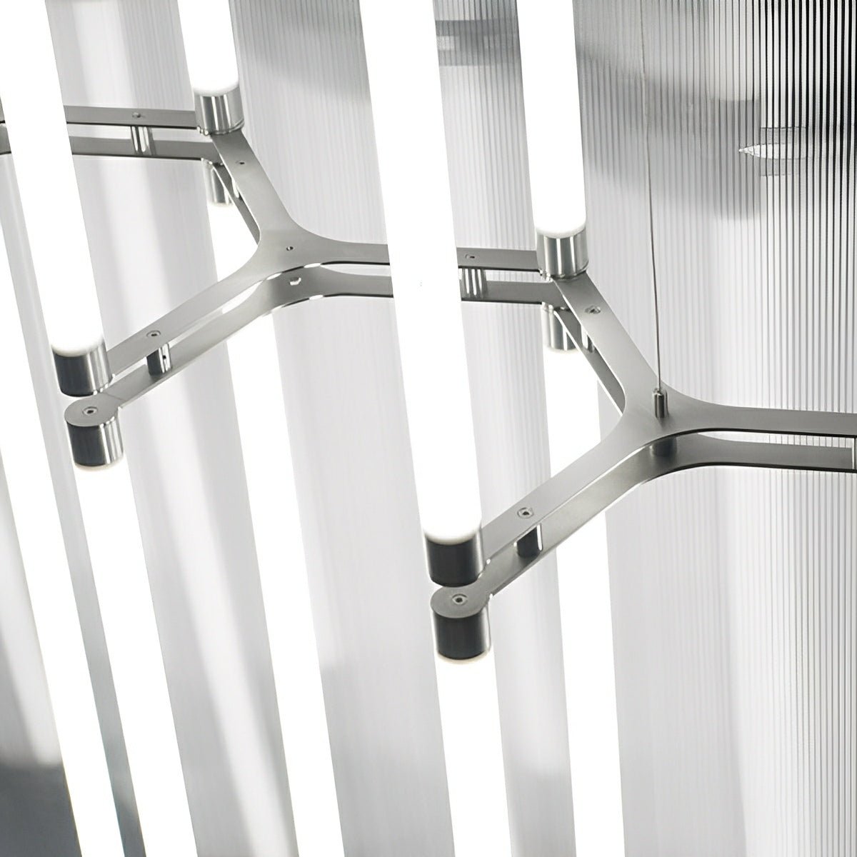 Modern Minimalist Three Forks Long Strip LED Pendant Lights