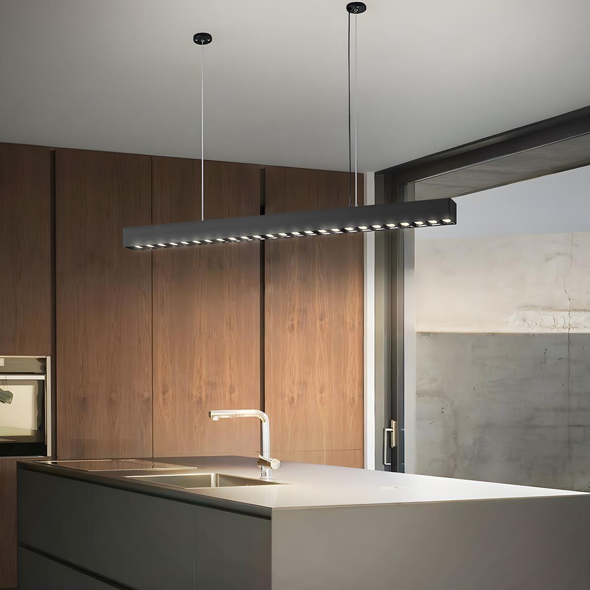 Modern Minimalist Up and Down 2 Way Office Grille LED Long Strip Light