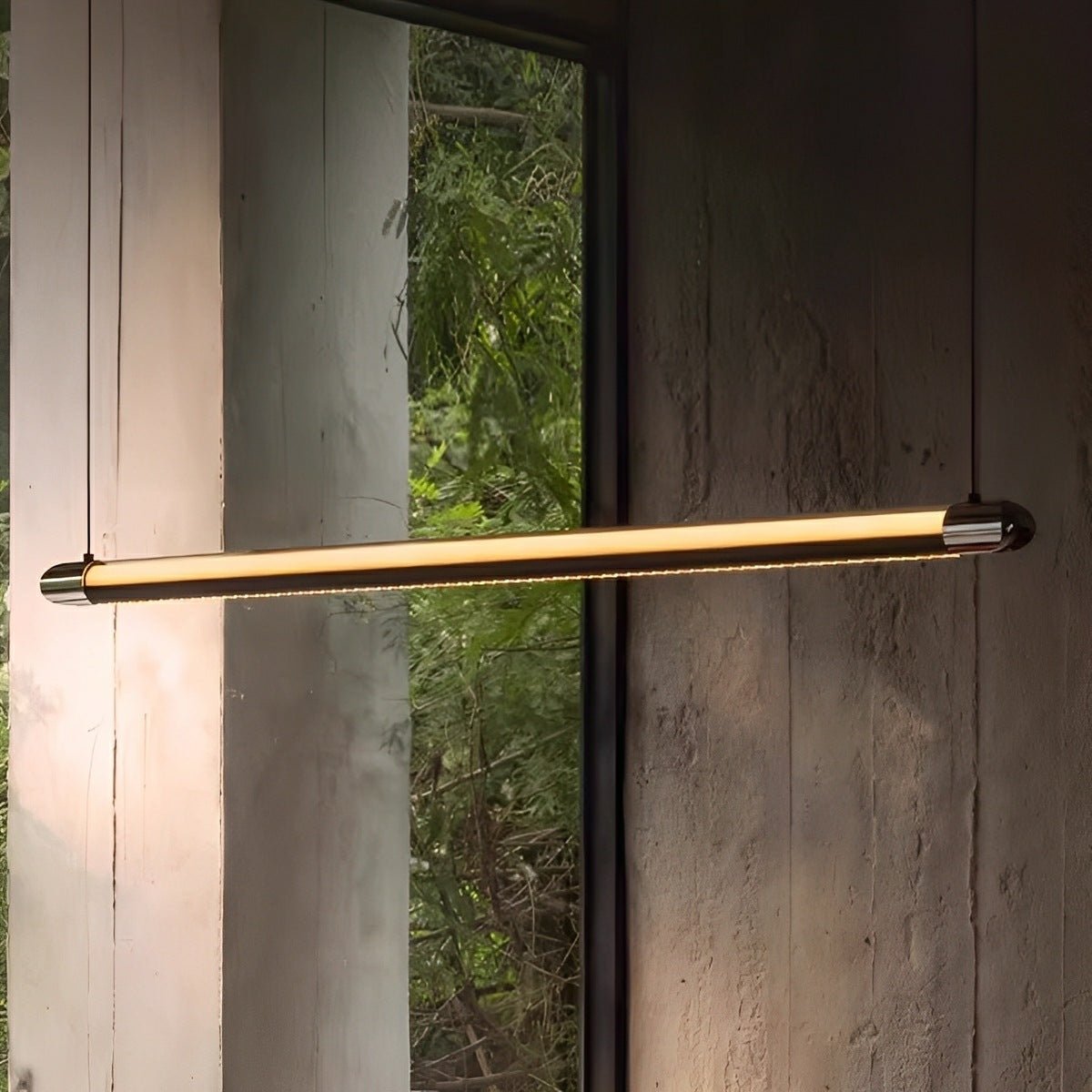 Modern Minimalist Up&Down Dimmable Long Strip LED Pendant Lights