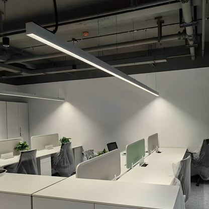 Minimalist Up&Down Linear LED Strip Office Suspended Pendant Lights