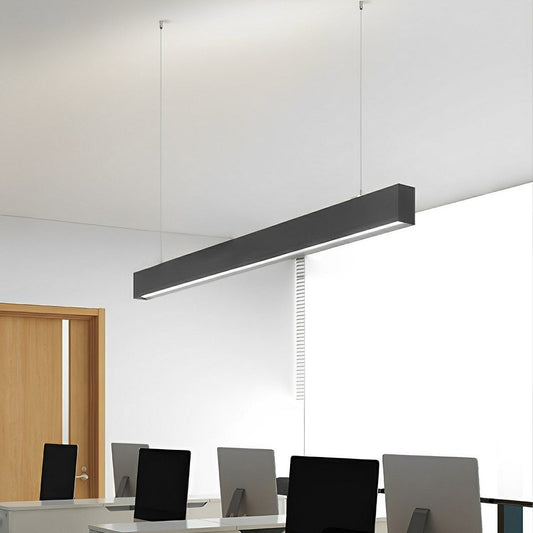 Minimalist Up&Down Linear LED Strip Office Suspended Pendant Lights