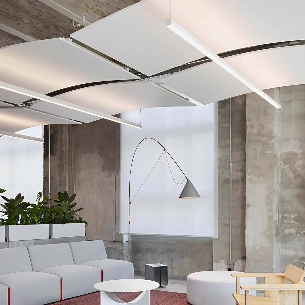 Minimalist Up&Down Linear LED Strip Office Suspended Pendant Lights