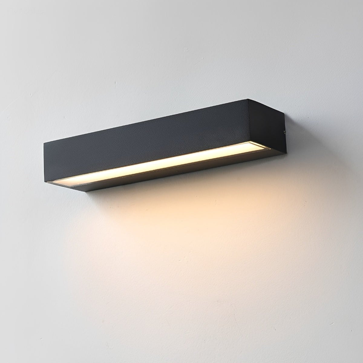 Modern Minimalist Waterproof Black LED Outdoor Porch Wall Light