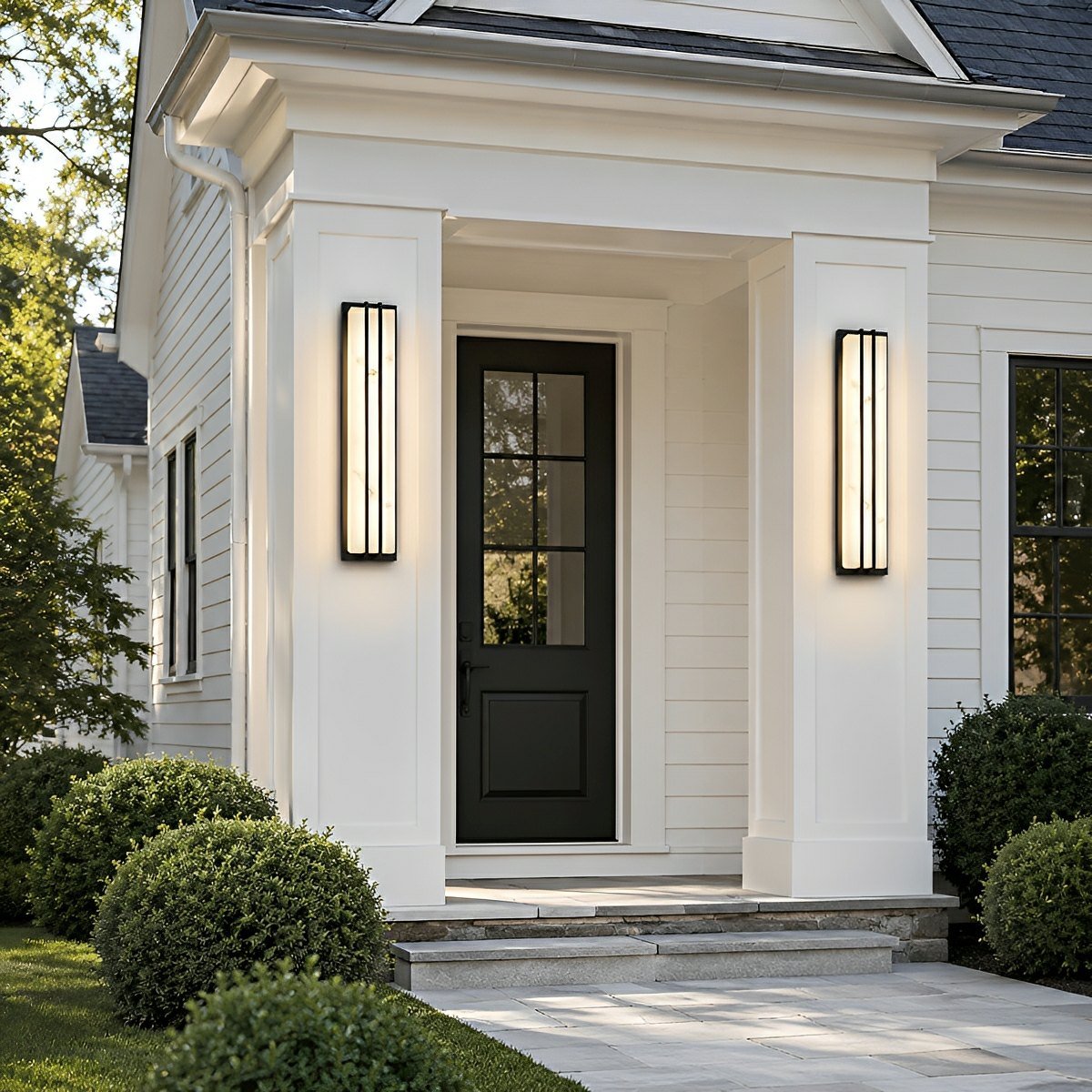 Modern Minimalist Waterproof Rectangular LED Outdoor Wall Light