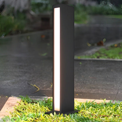 Modern Minimalist Waterproof Rectangular Outdoor LED Lawn Pathway Lights
