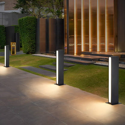 Modern Minimalist Waterproof Rectangular Outdoor LED Lawn Pathway Lights