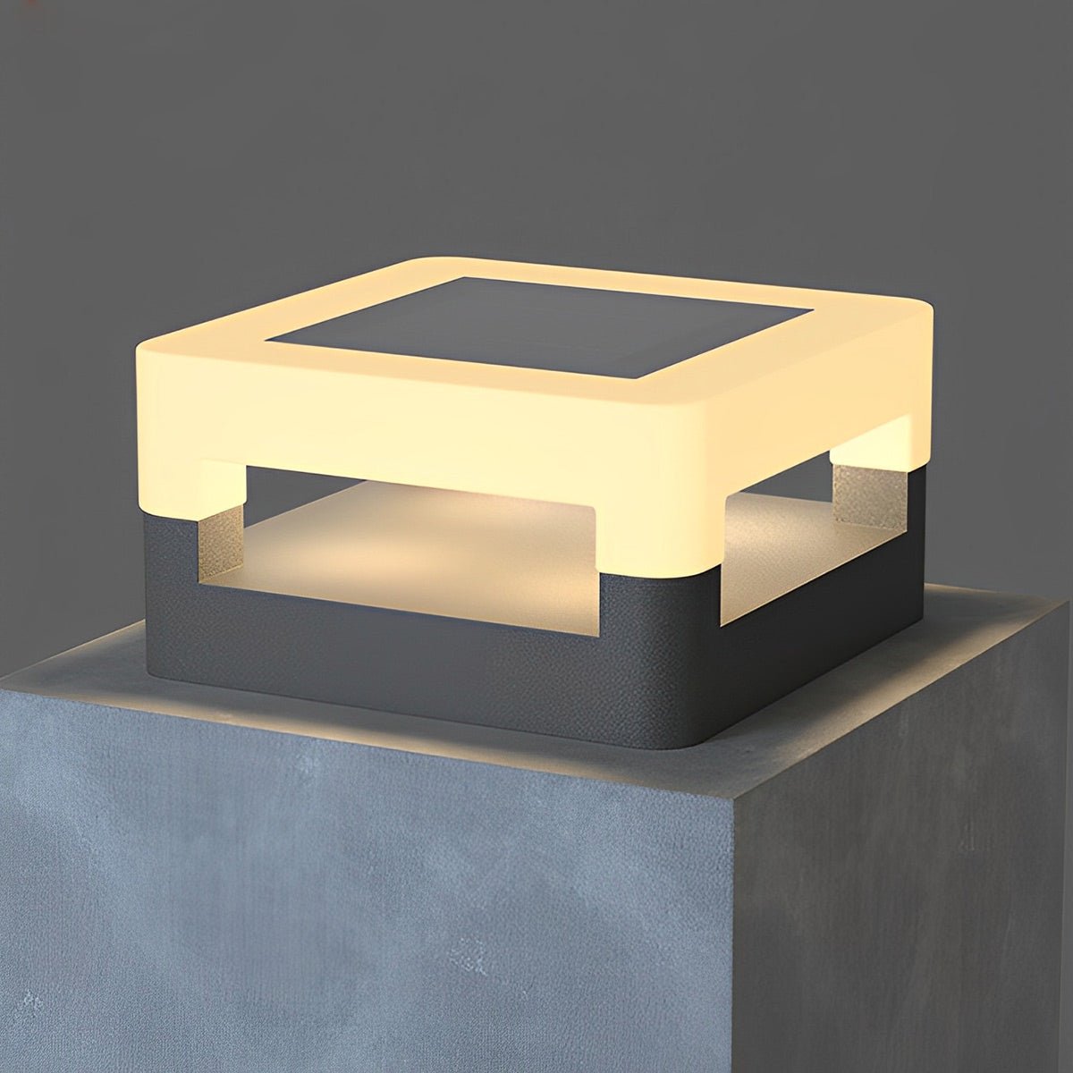 Modern Minimalist Waterproof Square LED Outdoor Post Lights
