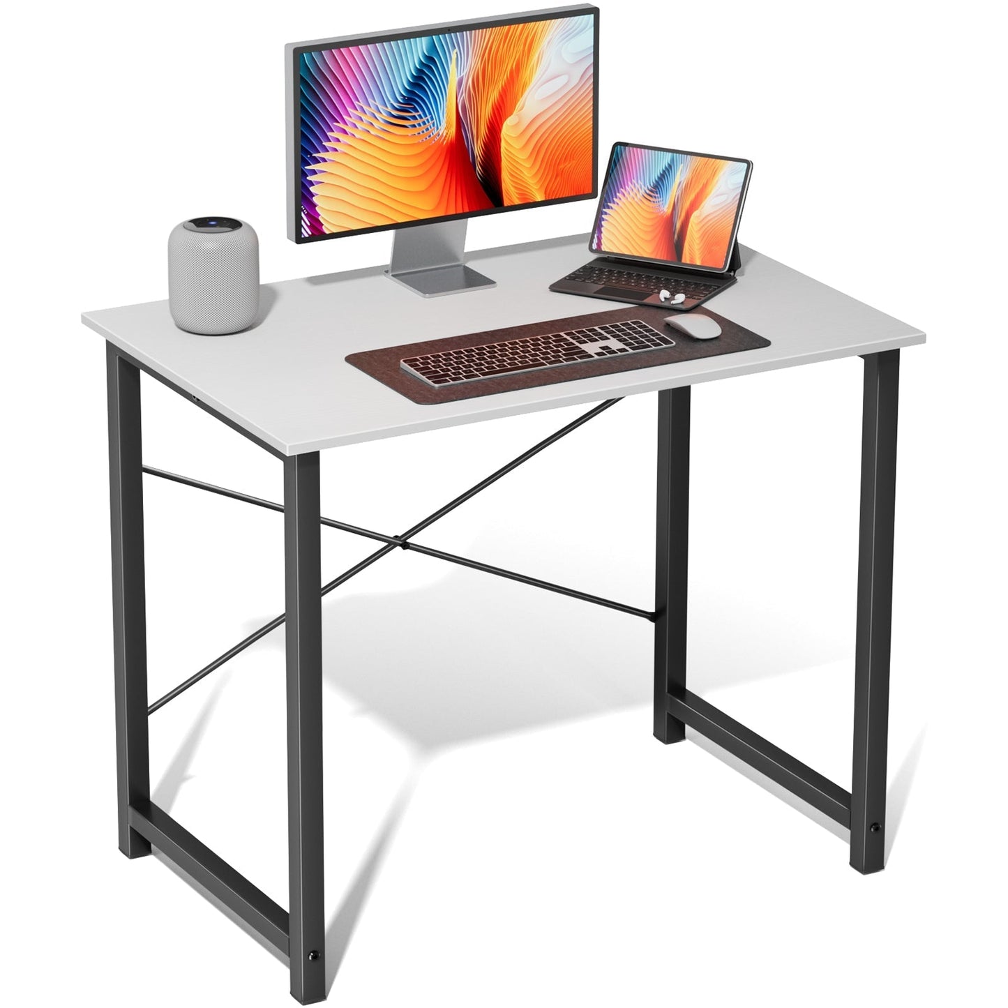 Modern Minimalist Wood Computer Desk for Home Office