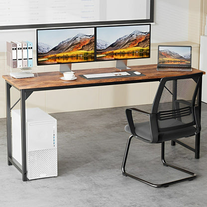 Modern Minimalist Wood Computer Desk for Home Office