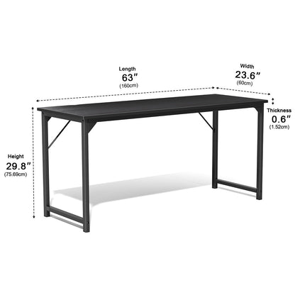 Modern Minimalist Wood Computer Desk for Home Office