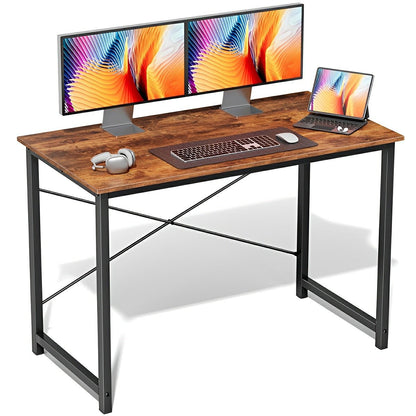 Modern Minimalist Wood Computer Desk for Home Office