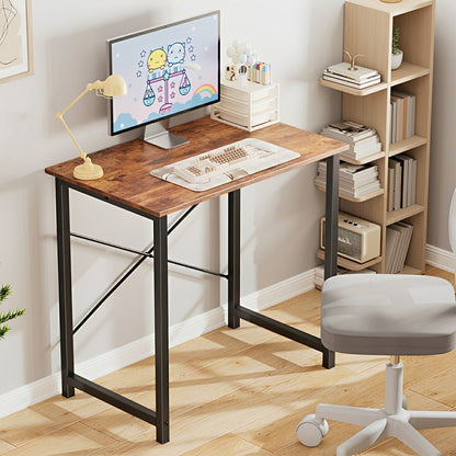 Modern Minimalist Wood Computer Desk for Home Office