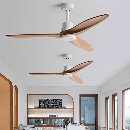 Modern Minimalist Wood DC Motor Reverse Ceiling Fan