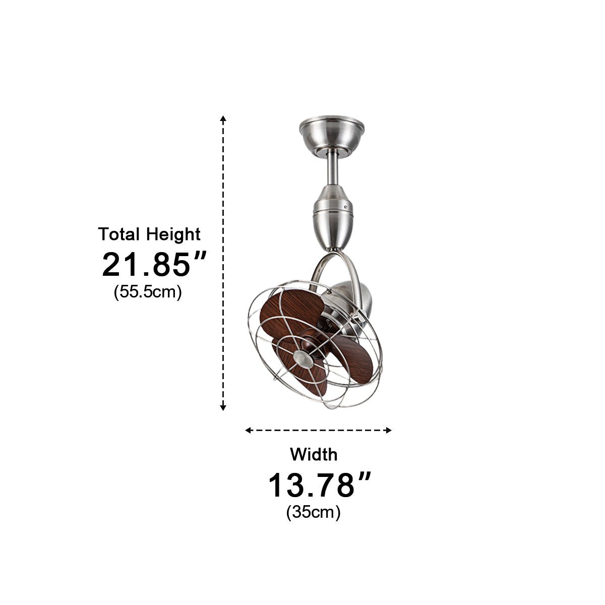 Modern Oscillating Ceiling Fan 3 Blade