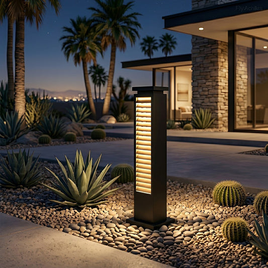 Modern Outdoor Waterproof Grille LED Post Lights Pathway Lights
