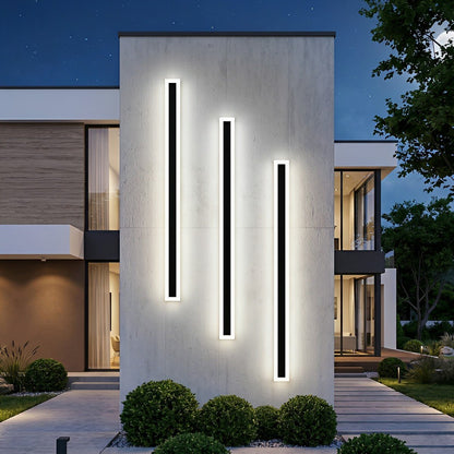 Modern Outdoor Waterproof Minimalist Long Strip LED Wall Lights