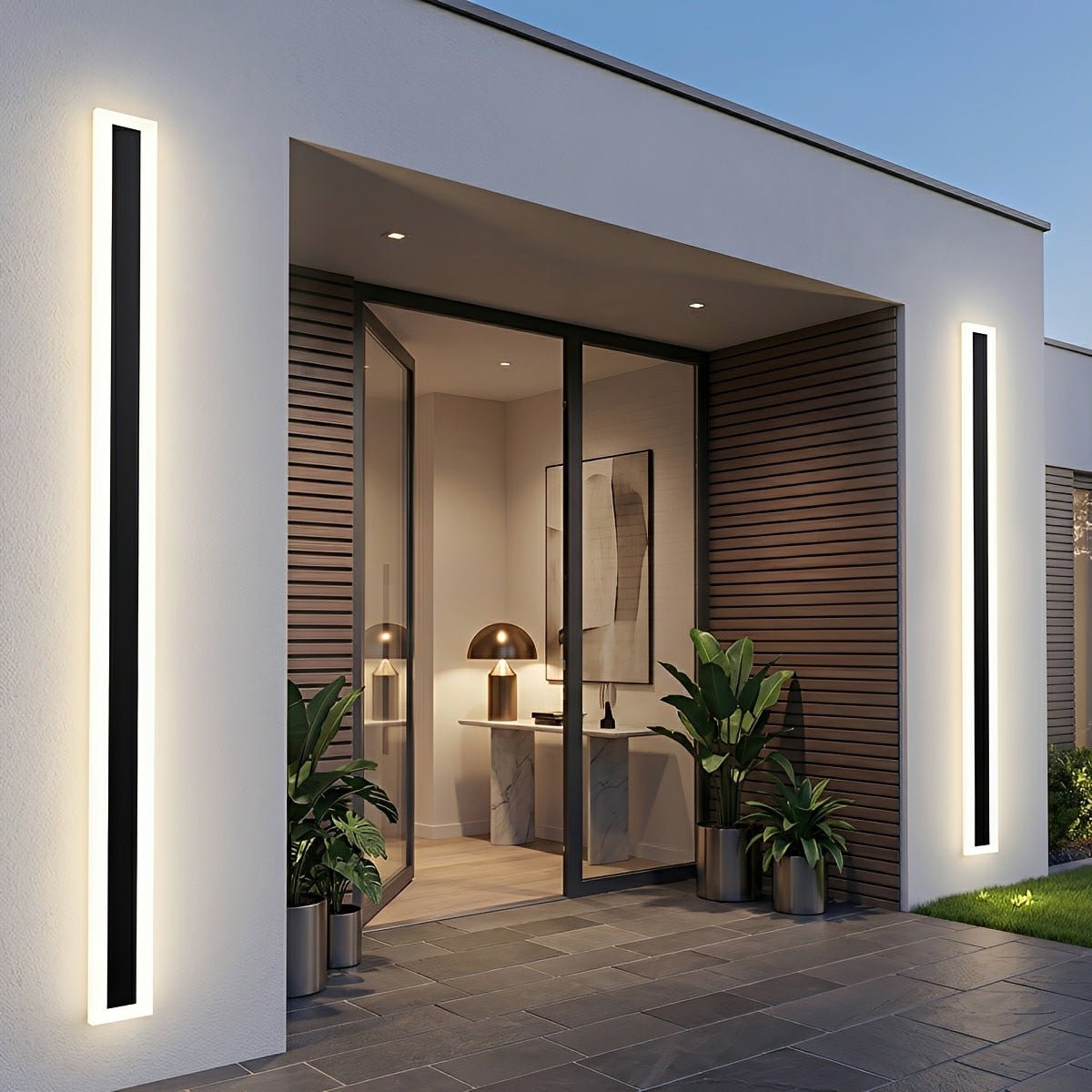 Modern Outdoor Waterproof Minimalist Long Strip LED Wall Lights