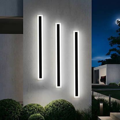 Modern Outdoor Waterproof Minimalist Long Strip LED Wall Lights